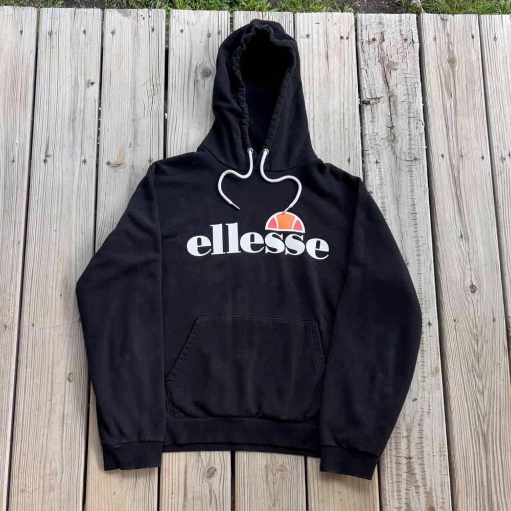 Ellesse Black Graphic Hoodie